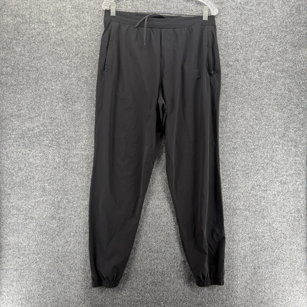 Lululemon Joggers Pant Mens L Black Surge Pull On Tapered Performance Athleisure